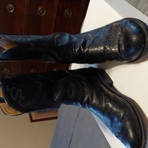 Lucchese handmade smooth ostrich boots